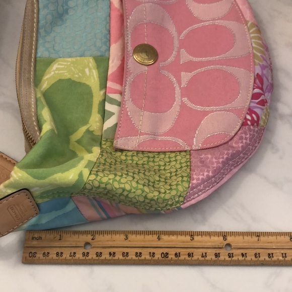 Coach multi color Hamptons hobo mini bag rare - Picture 11 of 12